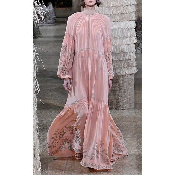 Ulla Johnson Tiana Silk Embroidered Maxi Dress NEW - Picture 6 of 7